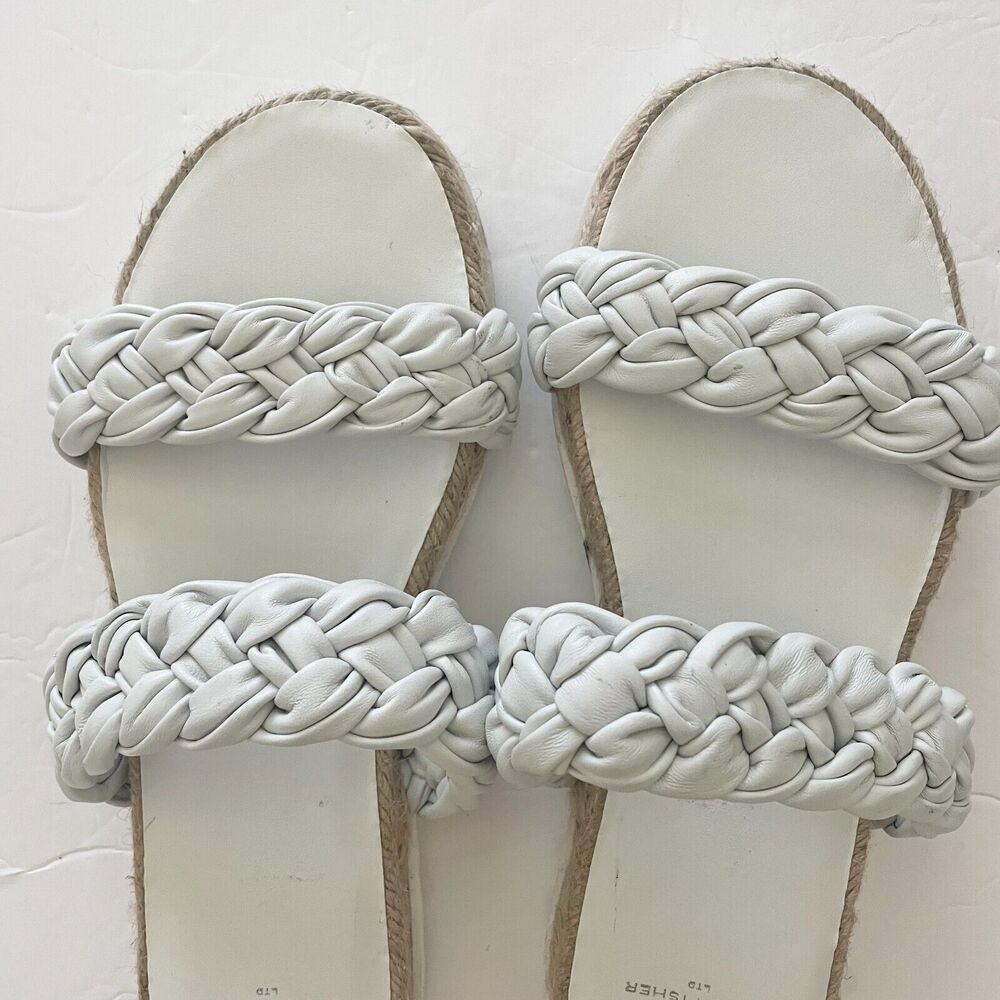 Marc Fisher Jaimee Espadrille Slide White Braided… - image 4